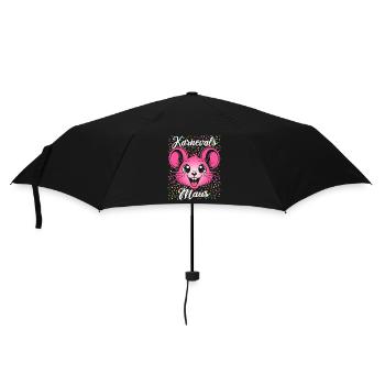 Karnevals Maus | Partner Kostüm Damen - Regenschirm (klein) - Schwarz - Vorne