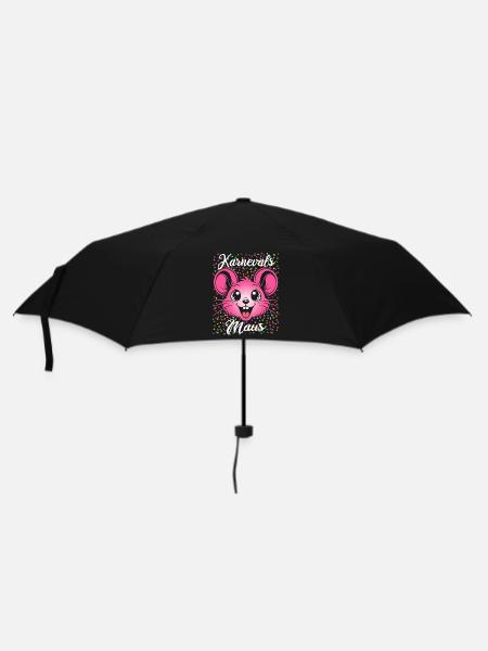 Karnevals Maus | Partner Kostüm Damen - Regenschirm (klein) - Schwarz