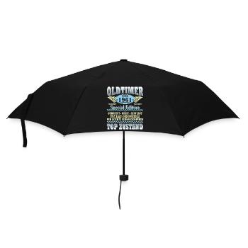 Millésime février Millésime 1961 Homme 65e anniversaire - Parapluie standard - noir - Devant