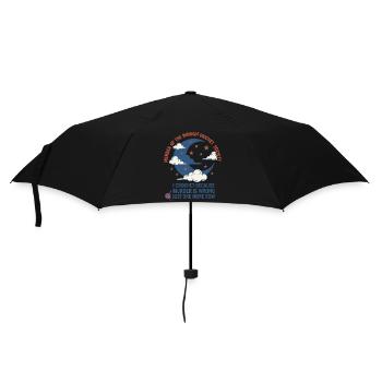 Midnight Crochet Society I Crochet Because Murder - Umbrella (small) - black - Front