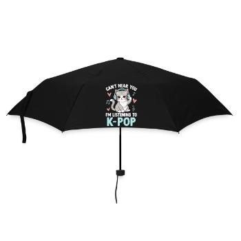 Cant Hear You In Listening To K Pop - Umbrella (small) - black - Front