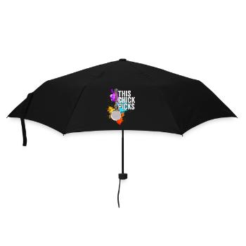 Banjo, das dieses Mädchen auswählt. - Regenschirm (klein) - Schwarz - Vorne