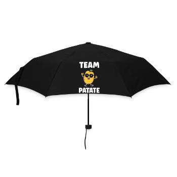 Team Potato Smiling Mascot - Umbrella (small) - black - Front