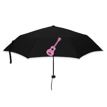 Hawaiian Ukulele Uke Diamonds - Umbrella (small) - black - Front