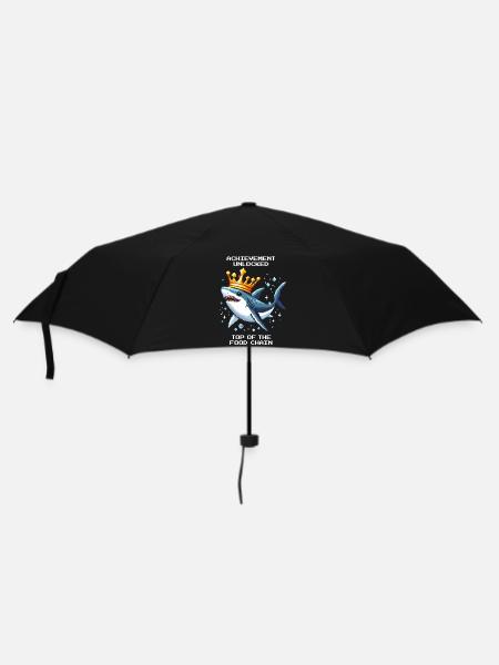 Erfolg freigeschaltet | Hai Spitzenprädator - Regenschirm (klein) - Schwarz