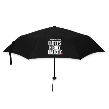 Je peux me tromper mais c’est un je-sais-tout très improbable - Parapluie standard - noir - Devant