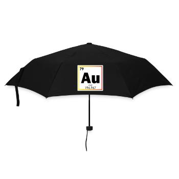 Au Gold Chemistry Periodic Table - Regenschirm (klein) - Schwarz - Vorne