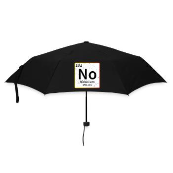 no chemistry periodic table - Umbrella (small) - black - Front