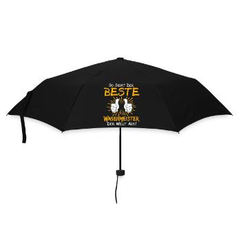 Wagenmeister Geschenkidee - Regenschirm (klein) - Schwarz - Vorne
