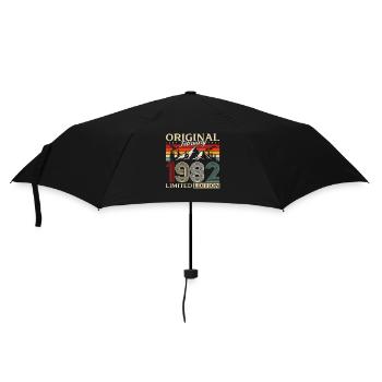44e anniversaire février 1982 Millésime - Parapluie standard - noir - Devant