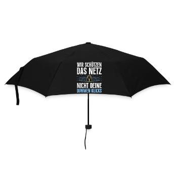 Computer Science WE PROTECT THE WEB, NOT YOURS - Umbrella (small) - black - Front
