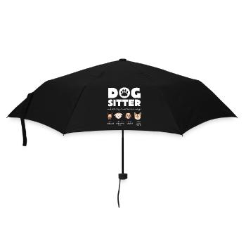Dog Sitter Humor: Cute Dogs Drawing - Umbrella (small) - black - Front