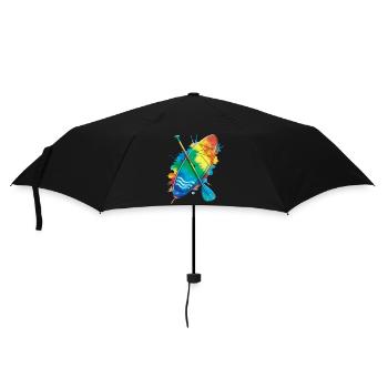 Paddle Board -  Ocean Splash Art sports aquatiques - Parapluie standard - noir - Devant