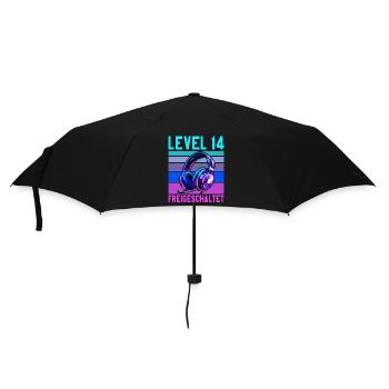10e anniversaire garçon fille adolescent niveau 10 - Parapluie standard - noir - Devant