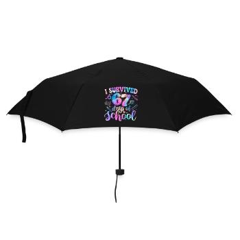 Survived 67 Days School Meme Trend Students - Umbrella (small) - black - Front