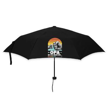 Grand-père, s’il te plaît, attends, bébé, grand-père, papa, grands-parents. - Parapluie standard - noir - Devant