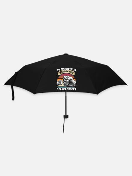 Die Besten Väter Werden Zum Opa Befördert - Regenschirm (klein) - Schwarz