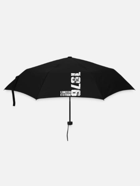 50. Geburtstag Mann Frau 50 Jahre 1976 Geschenk - Regenschirm (klein) - Schwarz