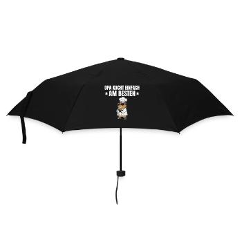 Grandpa simply cooks best - Capybara Koch - Umbrella (small) - black - Front