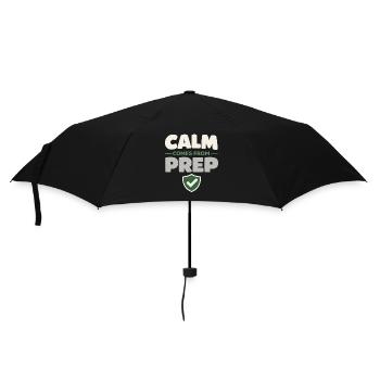 Calmness beats panic, lifestyle, - Umbrella (small) - black - Front