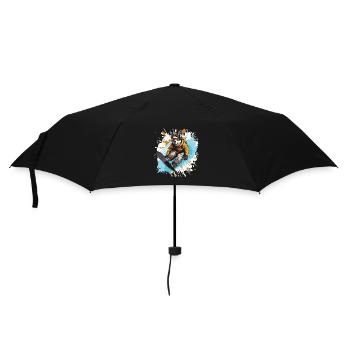 Husky Dog Snowboard - Umbrella (small) - black - Front