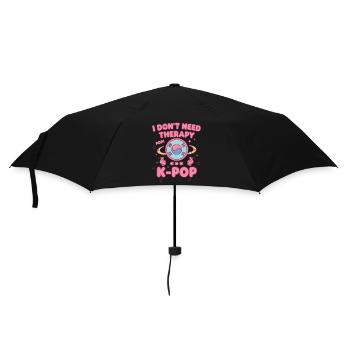 Ich brauche keine Therapie, Pop, K-Pop, koreanische Musikfans. - Regenschirm (klein) - Schwarz - Vorne