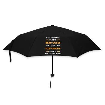 Beau gosse et side-cariste je gère - Parapluie standard - noir - Devant