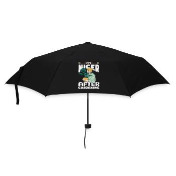 Schöner Nach Der Gartenarbeit Pflanzenliebhaber - Regenschirm (klein) - Schwarz - Vorne