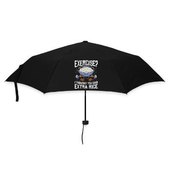 Rice Lover Gift Exercise Extra Rice - Umbrella (small) - black - Front