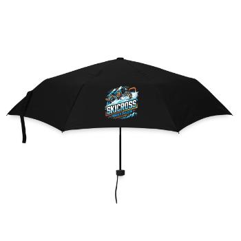 Skicross Race Action in the Snow - Umbrella (small) - black - Front