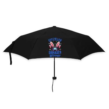 Offizieller Skihasen Betreuer - Regenschirm (klein) - Schwarz - Vorne