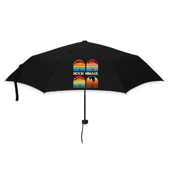 Paragliding HIGH UP Retro Funny - Umbrella (small) - black - Front