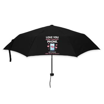  Funny Smartphone Cell Mobile Phone Social Media - Umbrella (small) - black - Front
