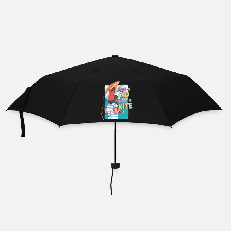 Drachen Drachensteigen - Regenschirm (klein) - Schwarz