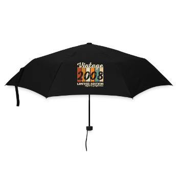 2008 Vintage Rétro Cadeau d’anniversaire - Parapluie standard - noir - Devant
