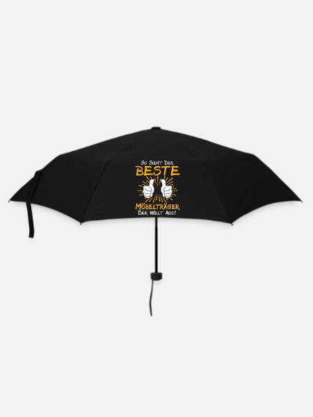Möbelträger Geschenkidee - Regenschirm (klein) - Schwarz