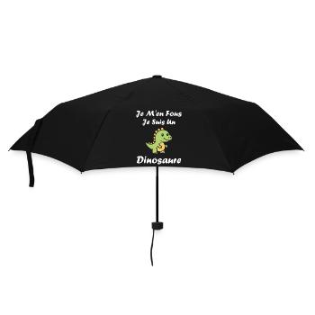 Tender Dino: I'm a Dinosaur - Umbrella (small) - black - Front