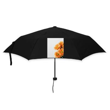 Marguerite Orange Floral - Parapluie standard - noir - Devant