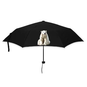 Polarbär im Eislicht - Umbrella (small) - black - Front