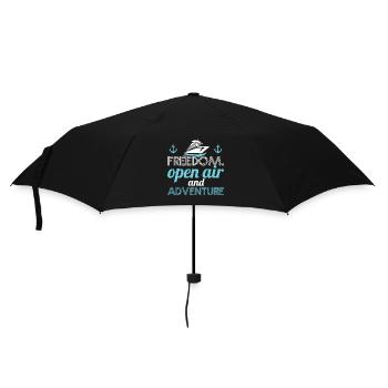 Freedom Open Air Abenteuer - Regenschirm (klein) - Schwarz - Vorne