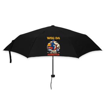 Facteur LOIN LÀ-BAS JE DOIS TRAVAILLER Drôle - Parapluie standard - noir - Devant