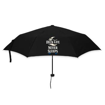 Seamanship Gift for Deckhand Ocean Work - Umbrella (small) - black - Front