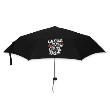 Conception Répétition de Caféine Clay Chaos - Parapluie standard - noir - Devant