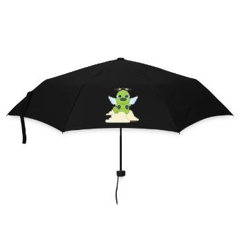 Ailes d’ange chenille - Parapluie standard - noir - Devant
