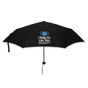 Conure Chaos Crew Parrot Owner Bird Mom - Umbrella (small) - black - Front