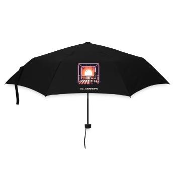 Grand-père GG | Enterrement de l’humour noir - Parapluie standard - noir - Devant