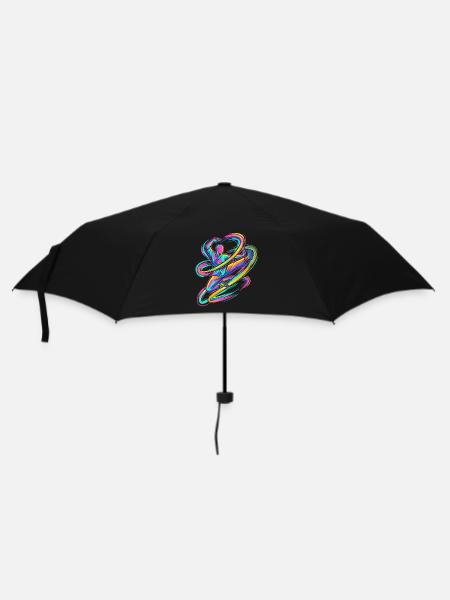 Karate - Regenschirm (klein) - Schwarz