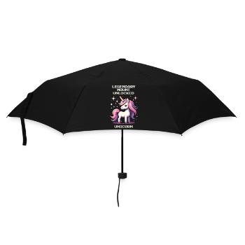 Legendary Mount Unlocked | Unicorn - Umbrella (small) - black - Front