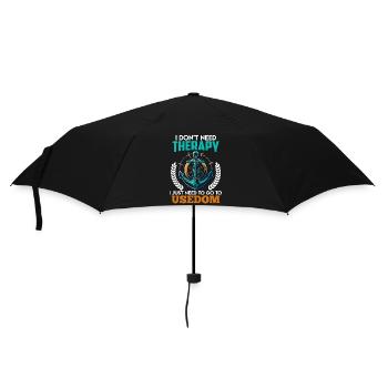 Baltic Sea NEED NO THERAPY ONLY HAS TO BE AFTER - Umbrella (small) - black - Front