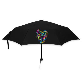 Breakdance - Regenschirm (klein) - Schwarz - Vorne